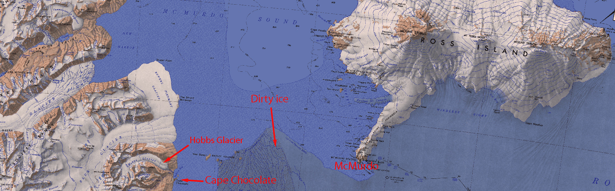 McMurdo Sound to Cape Chocolate