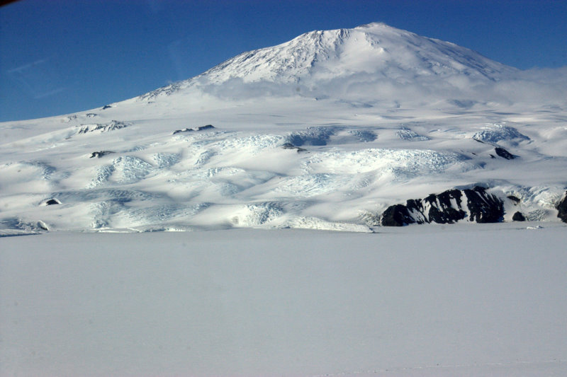 Mt Erebus from helo