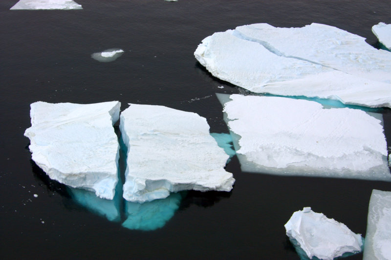 detail of Tent Island icebergs