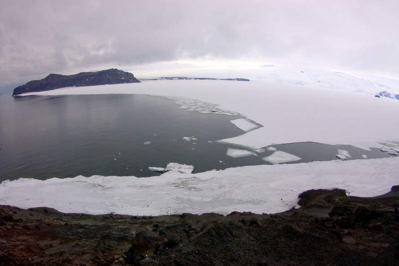 view northeast from Tent Island