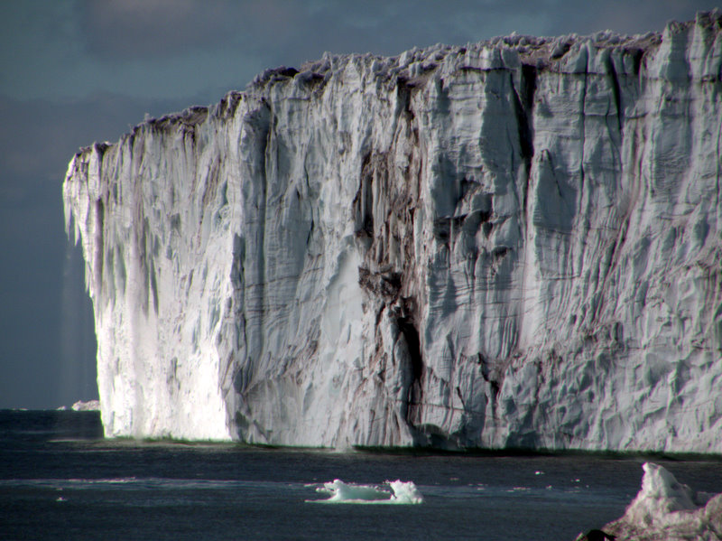 Bird Glacier waterfall